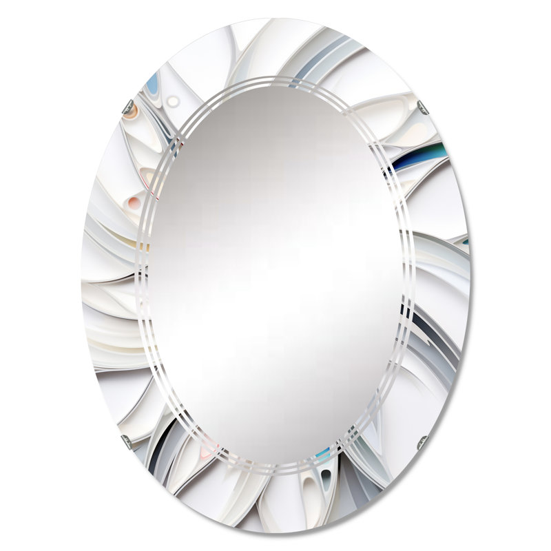 Miroir mural ovale, miroir décoratif moderne - Oluwatoni, 30 po x 20 po