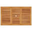 Cotton Rectangular Teak Outdoor Dining Table With Umbrella Hole , 150cm cm W 90cm cm D