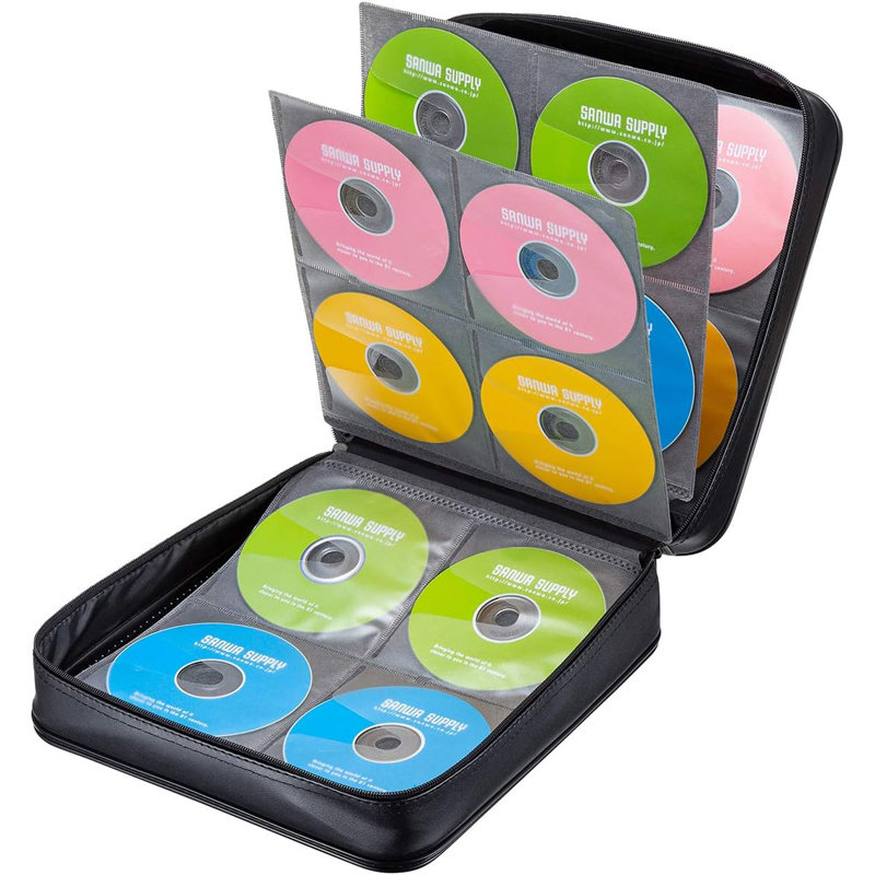 320 Capacity CD Case, Large CD Sleeves, Portable DVD VCD Storage Box