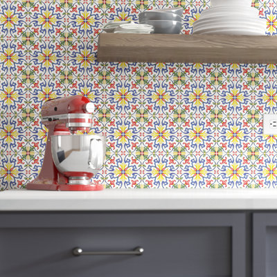 2.5'' W x 2.5'' L Resin Peel and Stick Field Tile