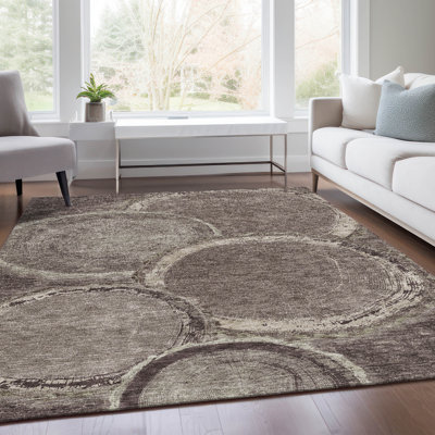Tapis chocolat Prisco lavable à la machine de qualité supérieure