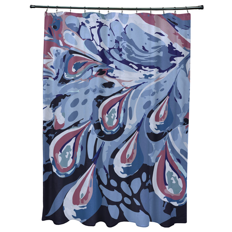 Rideau de douche Garett, Bleu