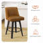 Tabourets de comptoir pivotants avec cadre en bois massif George Oliver Loriell-1334114383-1337461405-1334114382