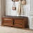 Light Walnut Upholstered Bench-1825040273