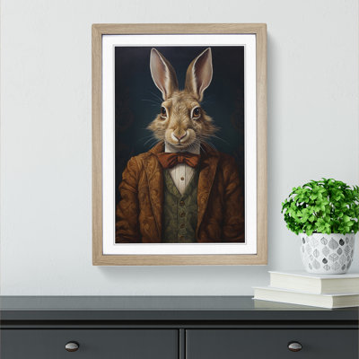 Hare Classicism Art - Framed Print