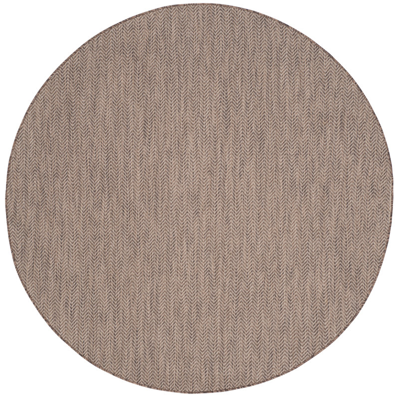 Tapis d'intérieur / extérieur Sanyra, Rond 6 pi 7 po