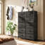 Commode à 10 tiroirs pour la chambre à coucher l 31,5 po Bielka, commode haute pour le rangement, structure robuste, commode pour le salon, placard, couloir-309745726