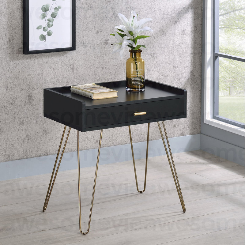 Table de bout avec rangement Hailey