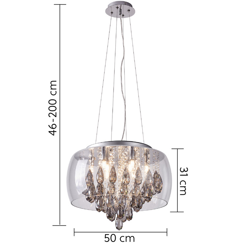 Shuttleworth 9 - Light Crystal Chandelier
