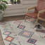 Tapis gris à motif tribal autochtone Spurgeon-36904092