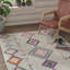 Tapis gris à motif tribal autochtone Spurgeon-36904093