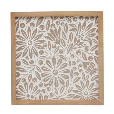 VIP Wood 13.5 in. Floral Wall Frame