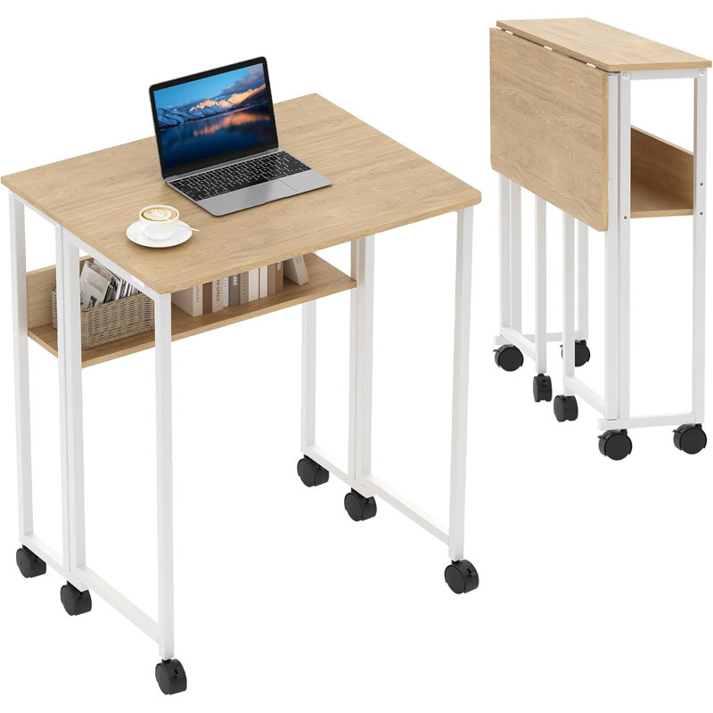 Computer Desk, Natural/White