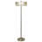 62"H Flodie Aged Silver-Finish Metal Floor Lamp