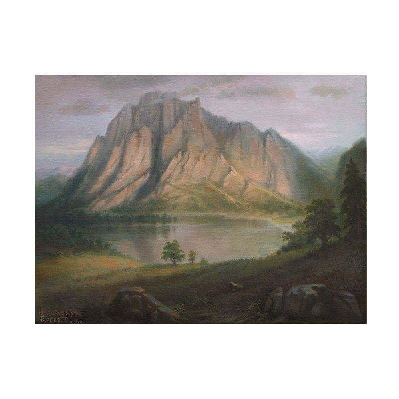 Art sur toile, bolologien Robert Arturovych Braginsky, H 14 po x l 19 po