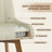 Extra-Wide 360° Swivel Bar Stool With Pocket Spring Seat & Solid Wood Base-1781230780