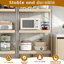 5 grilles métalliques de 24 pouces de 5 po pour tablettes de garde-manger, armoire, salle de bain, cuisine, aspect grain de bois, 10 tablettes à angle droit en acrylique, surface en mousse, surface idéale, facile à utiliser