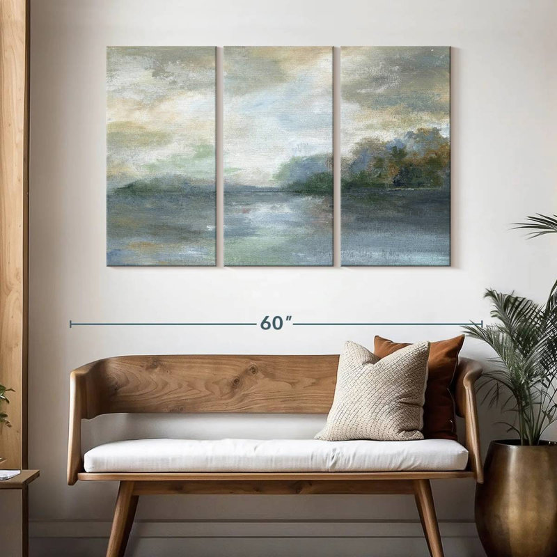 Avery Blue Ethereal, 32'' H X 50'' W
