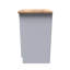 Fully Assembled McVille 3 Drawer Bedside Table