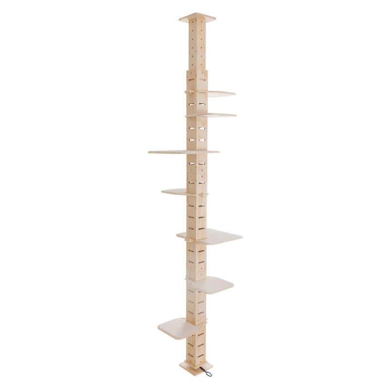 Adjustable Height Floor-to-Ceiling Cat Tree