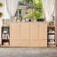 Grand lit escamotable avec tiroirs et tablettes de rangement spacieux, armoire murale peu encombrante pour chambre d'amis, bureau à domicile ou petit appartement, design minimaliste, aucun sommier tapissier nécessaire-427274230-429971688