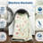 Floral Washable Living Room Rug Non Slip, Low Pile Foldable Printed Mat, Soft Non Shedding Floor Covering-2140837383