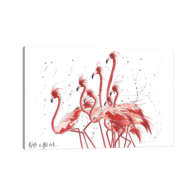 Girls Night Out by Michelle Campbell - Wrapped Canvas Painting, 66.04cm H x 101.6cm W x 1.91cm D