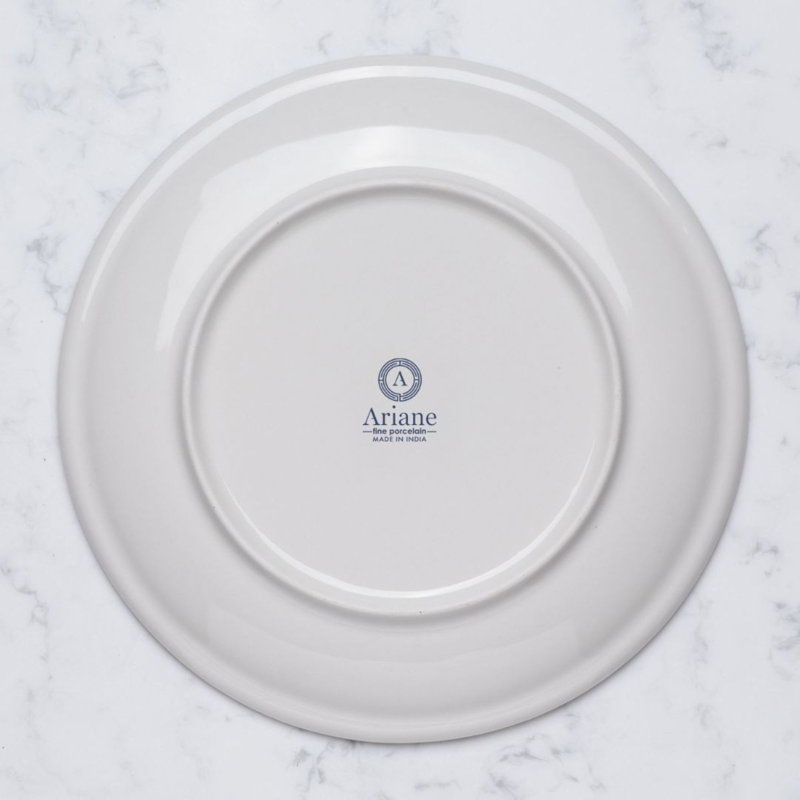 Assiette ronde sans rebord Cruise-Palma Premium Porcelain Vital Coupe, 9.5x9.5x0.98"