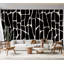 Murale abstraite pelez et collez Lakaisha - Motif géométrique noir-106363312