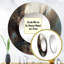 Abstract Delicate Brushstroke Painting V - Abstract Round Mirror Wall Decor_MTMIR61955-1700491165