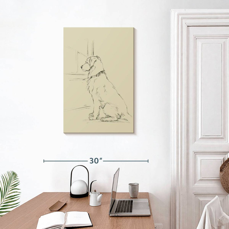 Brampt Waiting For Master I, 30" H x 20" W