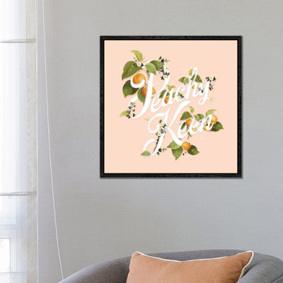 Peachy Keen by Heather Landis - Print on Canvas