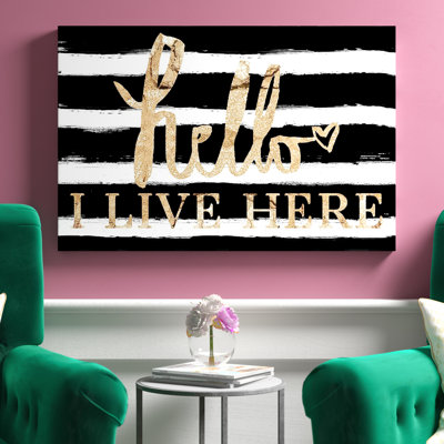 Carrie B.'s Quote - Reproduction d'art textuel sur toile tendue