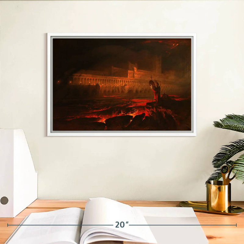 Le Pandemonium, Floating Frame White, 13 po x 9 po