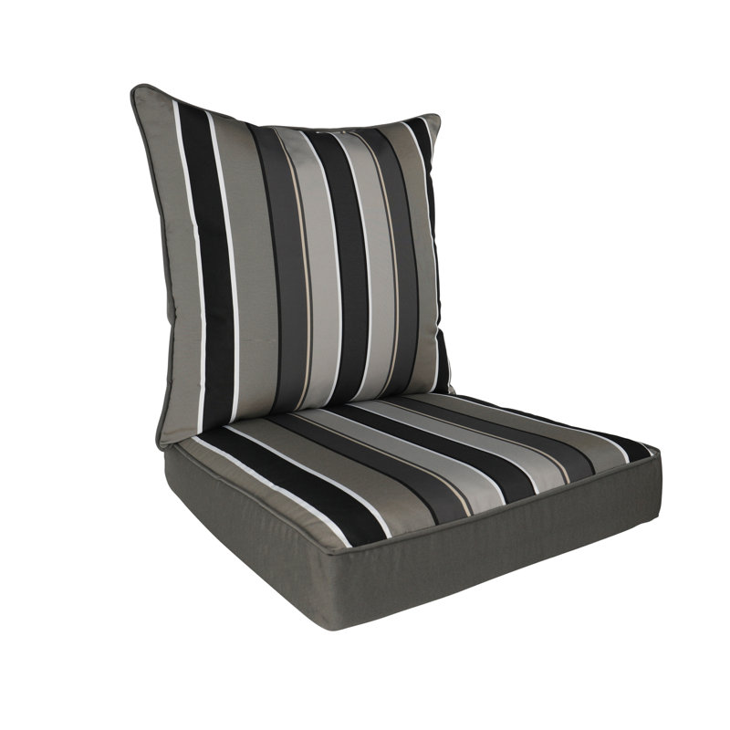 Ensemble de coussins de siège 2 pièces Rohando, gris
