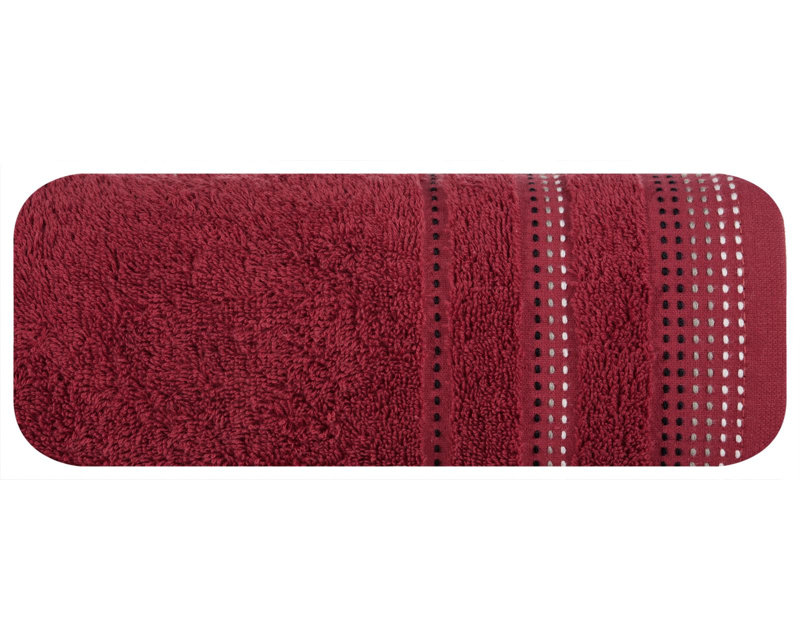 Hostnick Midweight Jacquard Hand Towel, Wine Red