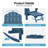 HDPE Foldable Adirondack Rocking Chairs with Retractable Ottoman-765122449