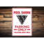 Enseigne de piscine Pool Shark-58193397
