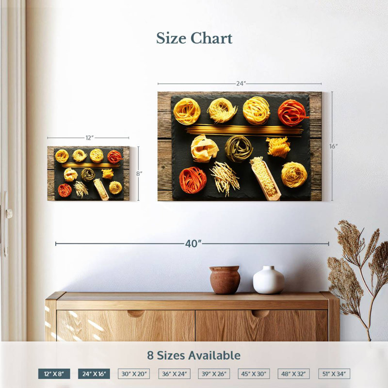Yarlin Pasta, 16" H x 24" W