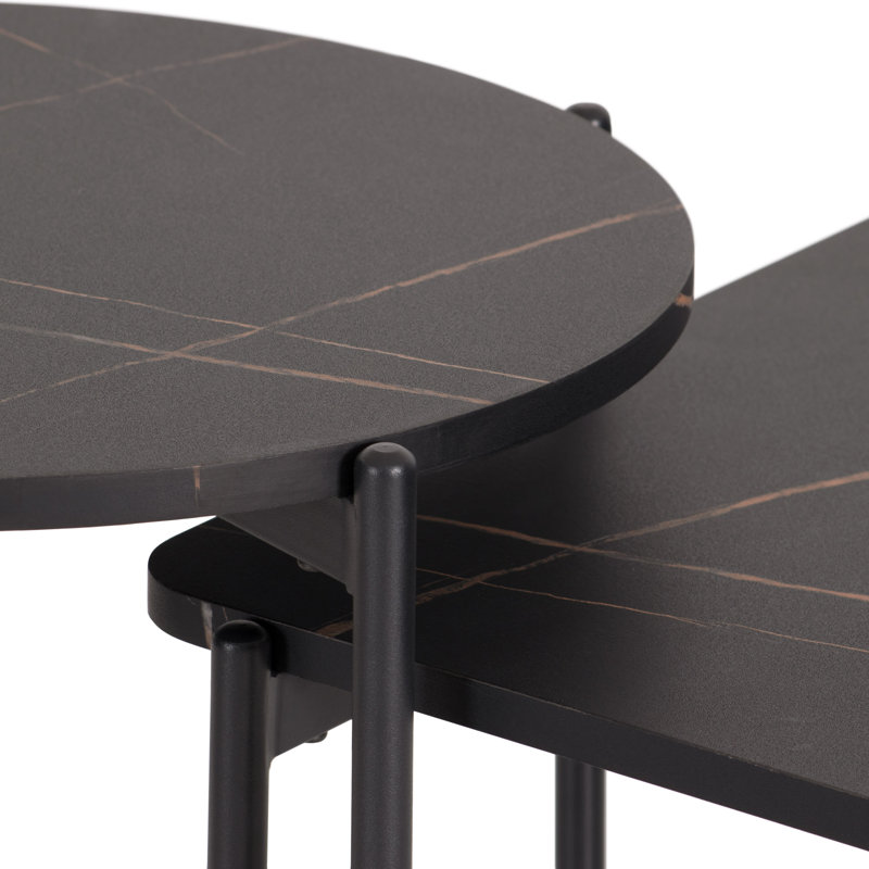 Ensemble de tables basses, Noir