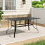 Casillas Rectangular Outdoor Garden Metal Slatted Coffee Table-677910574