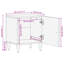 40 cm W Bedside Table-101281249