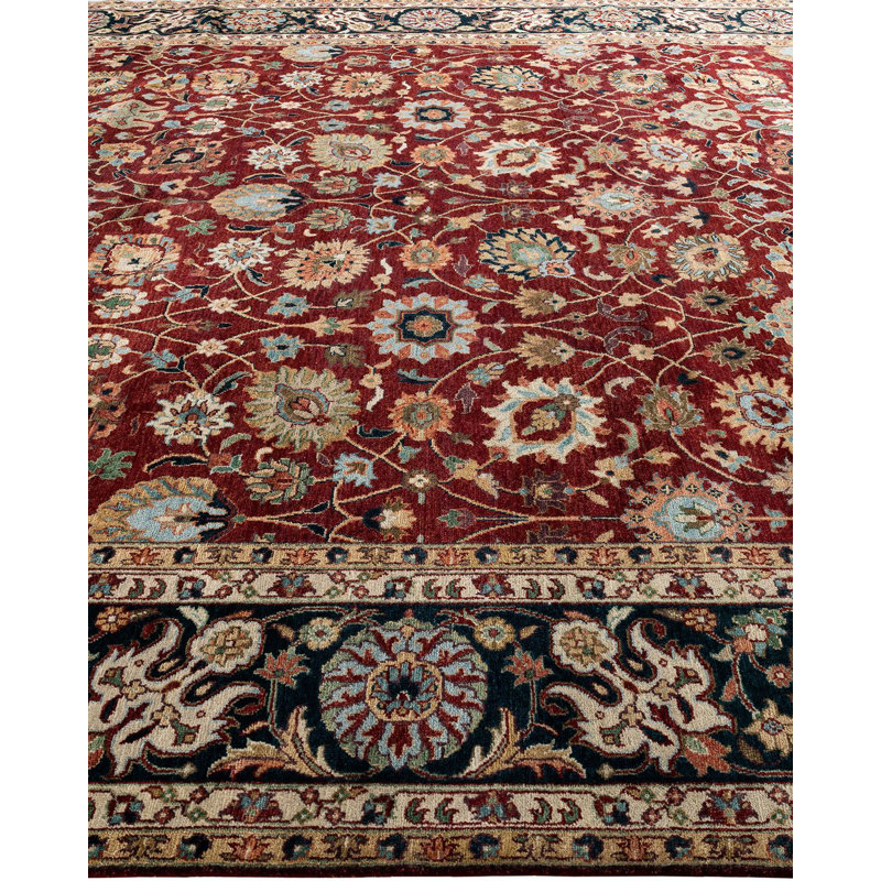 Overdyed One-of-a-Kind 9' 1" X 11' 9" Hand Knotted Area Rug