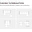 Canapé modulaire convertible 5 pièces 5 pièces-562069895