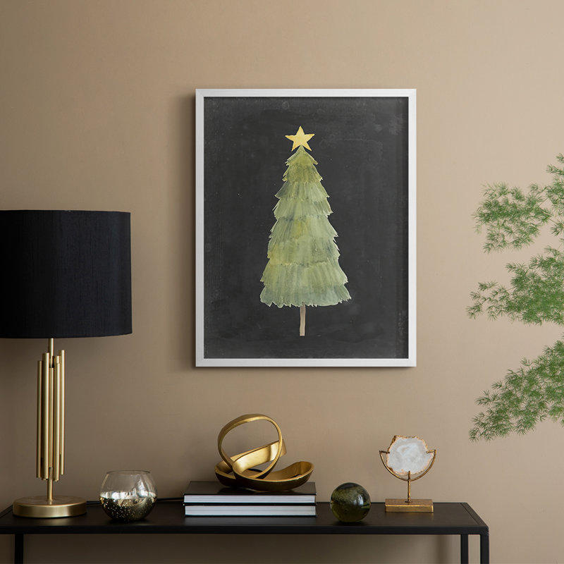 «Christmas Glow Collection», reproduction encadrée - bois massif, H 21 po x l 17 po, Blanc