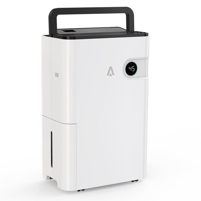 24L‑Per‑Day Smart Portable Dehumidifier, Digital Display Air Dryer with 5L Water Tank & Drain Hose, 24H Timer, Child Lock for Bedrooms, Bathrooms and Basements