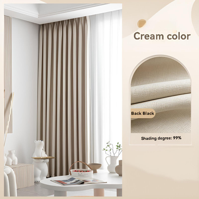Inasia Room Darkening Curtain Single Panel, 59" W x 106.3" L