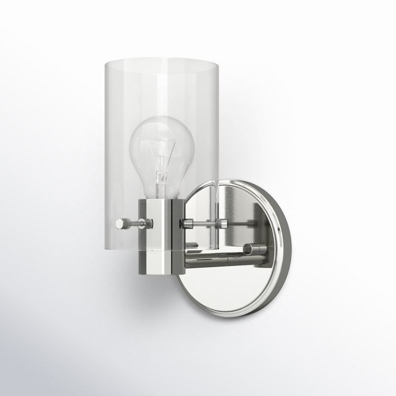Rosia Steel Wall Sconce, Polished Chrome