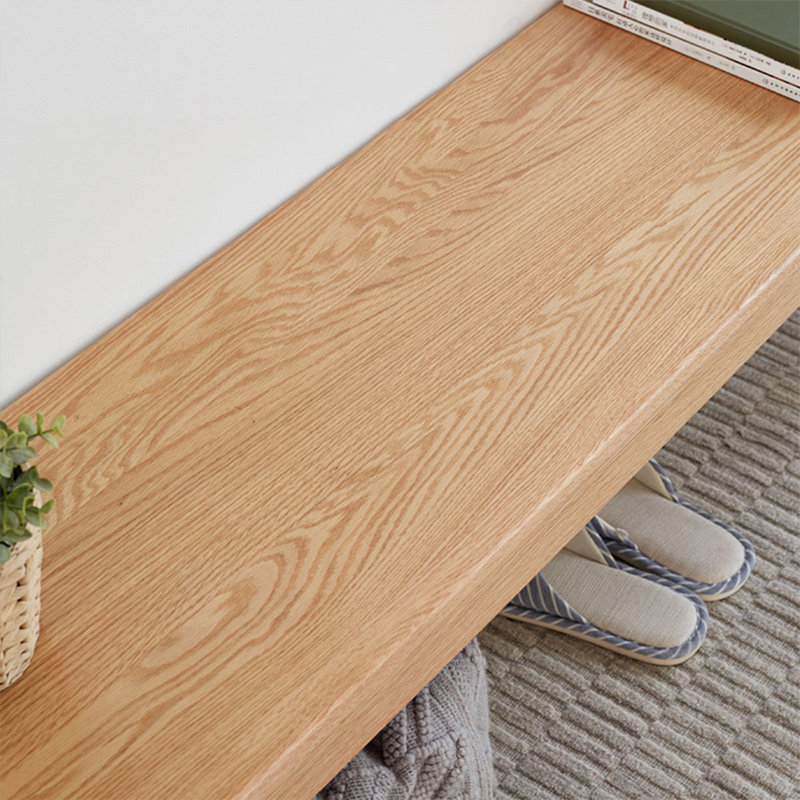 Banc en bois massif Burlywood, H 19,63 po x l 53,15 po x P 12,6 po