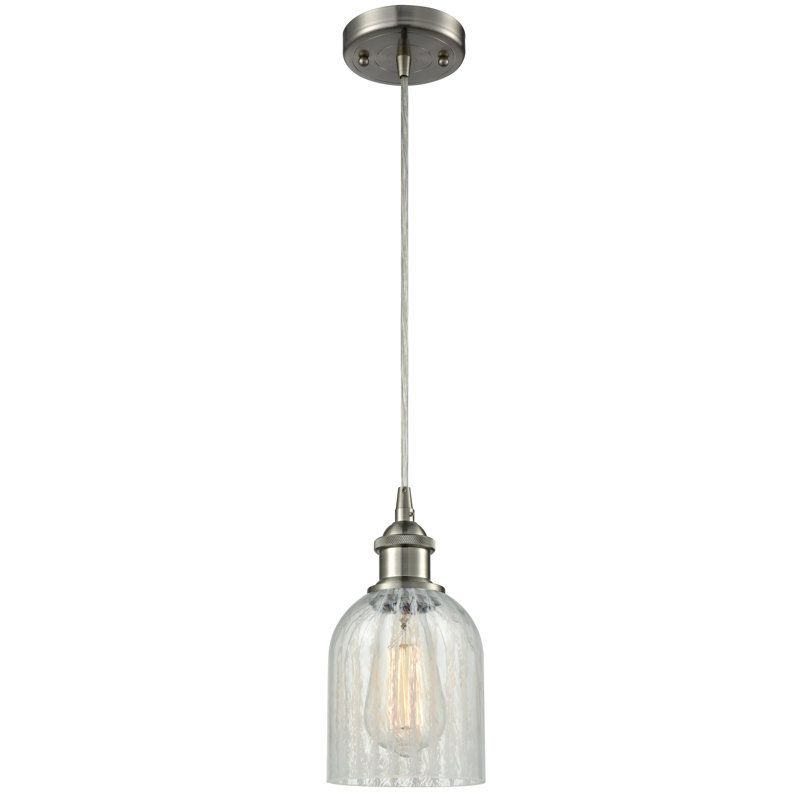 Odele 1 - Light Single Pendant, Mouchette, No Bulb Included, Brushed Brass
